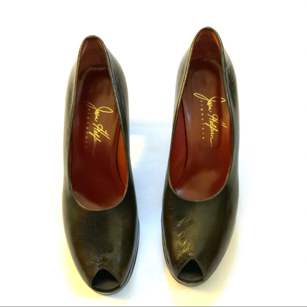 Joan Halpern Platform PeepToe Pumps